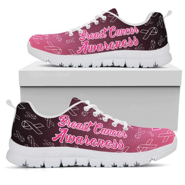 Breast Cancer Awareness Shoes Sneakers, Running Shoes, Shoes For Women, Shoes For Men, Custom Shoes, Low Top Shoes, Customized Sneaker, Mens, Women Shoes