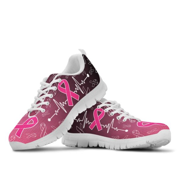 Breast Cancer Awareness Shoes Sneakers, Running Shoes, Shoes For Women, Shoes For Men, Custom Shoes, Low Top Shoes, Customized Sneaker, Mens, Women Shoes