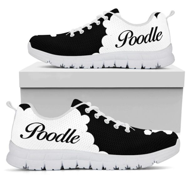 Poodle Dog Shoes Sneakers, Running Shoes, Shoes For Women, Shoes For Men, Custom Shoes, Low Top Shoes, Customized Sneaker, Mens, Womens, Kids Shoes