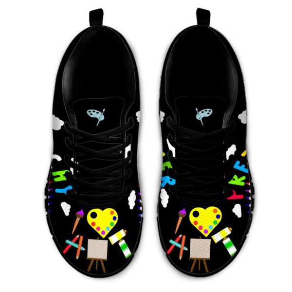 Art Teacher Pencil Pretty Sketchy Sneaker Shoes