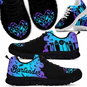 Bartender Gradient Cloud Tools Heart Sneakers Shoes