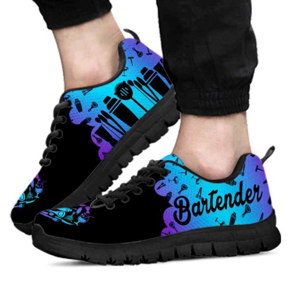 Bartender Gradient Cloud Tools Heart Sneakers Shoes