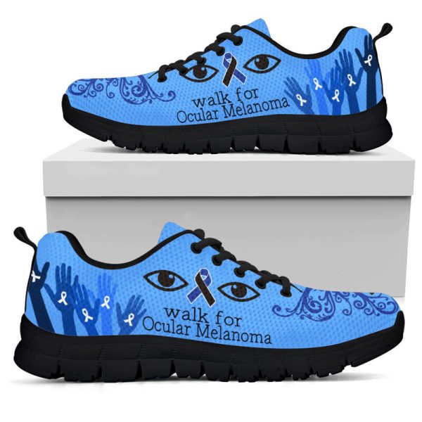 Walk For Ocular Melanoma Sneakers, Running Shoes, Shoes For Women, Shoes For Men, Custom Shoes, Low Top Shoes, Customized Sneaker, Mens, Womens, Kids Shoes